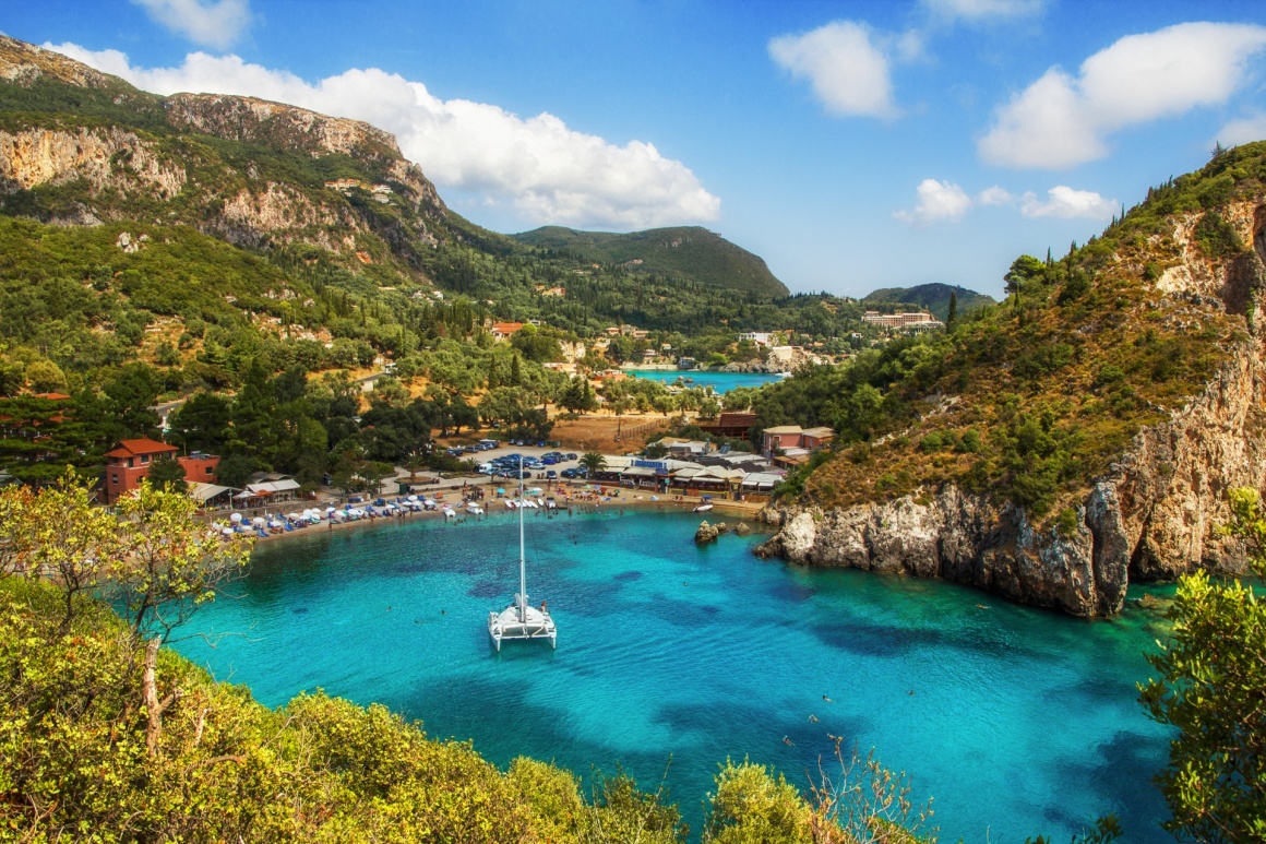 'Paleokastritsa bay, Corfu, Greece' - Corfù